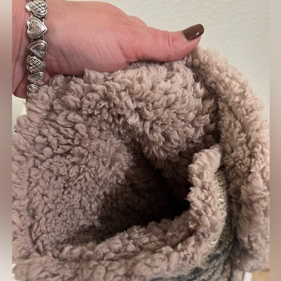 Muk Luks A La Mode Sweater Knit Boots Slippers Slouchy Warm Cozy Women's Size 9 - Picture 8 of 8